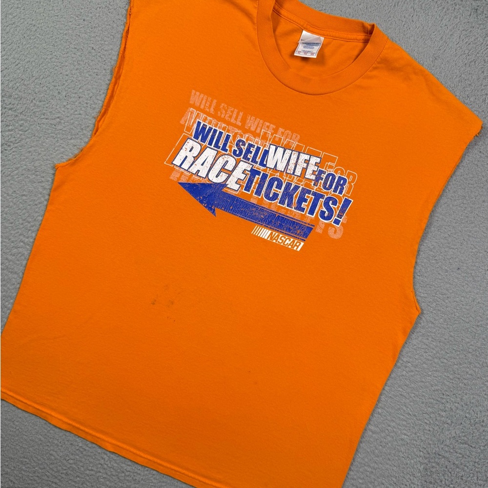 Vintage y2k funny NASCAR tank‎ top